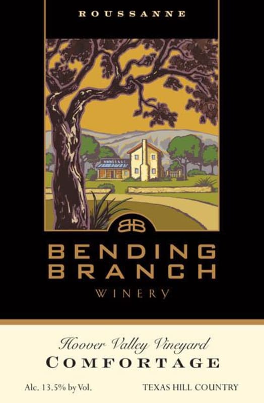 Bending Branch Winery Hoover Valley Vineyards Comfortage Roussanne 2015 Front Label