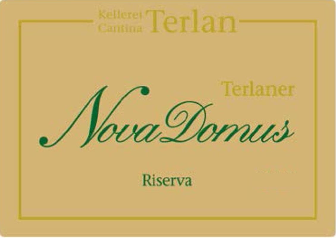 Cantina Terlano Nova Domus Riserva 2017 Front Label