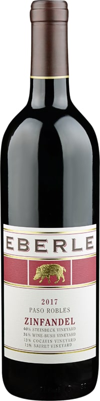 Eberle Zinfandel 2017 Front Bottle Shot
