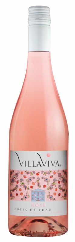 VillaViva Cotes de Thau Rose 2019 Front Bottle Shot