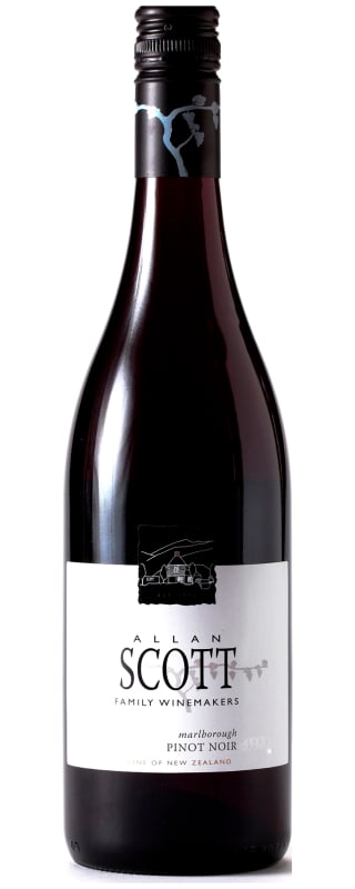 Allan Scott Marlborough Pinot Noir 2017 Front Bottle Shot