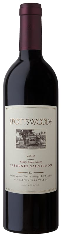 Spottswoode Cabernet Sauvignon 2010 Front Bottle Shot