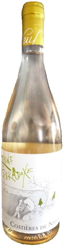 Chateau Mas Neuf Rhone Paradox Costieres de Nimes Blanc 2016 Front Bottle Shot