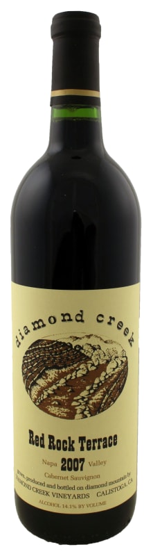Diamond Creek Red Rock Terrace Cabernet Sauvignon 2007 Front Bottle Shot