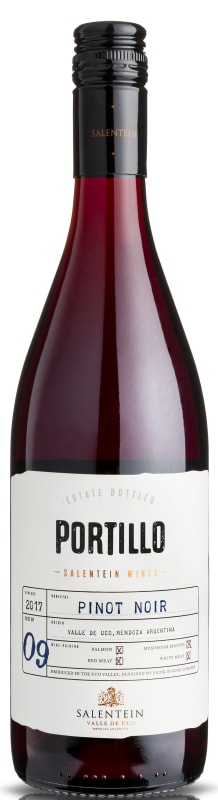 Portillo Pinot Noir 2017 Front Bottle Shot