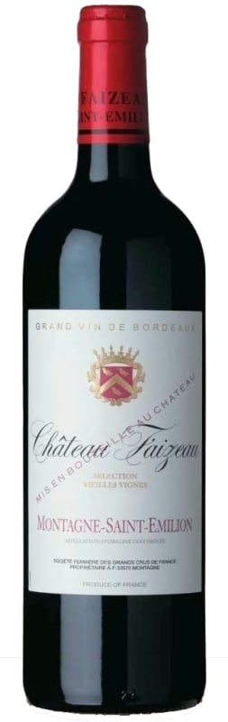 Chateau Faizeau Montagne-Saint-Emilion Selection Vieilles Vignes 2016 Front Bottle Shot