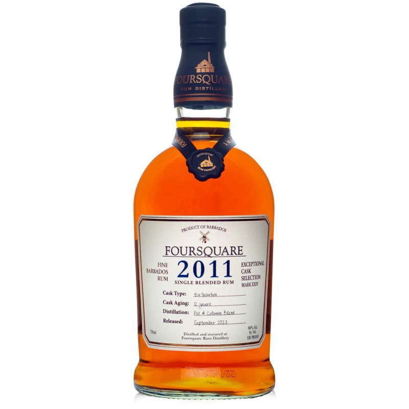 Foursquare Exceptional Cask Single Blended Rum 2011 Front Bottle Shot