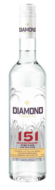 Diamond Reserve Overproof 151 White Rum Front Bottle Shot