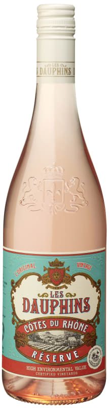 Cellier des Dauphins Les Dauphins Cotes du Rhone Reserve Rose 2023 Front Bottle Shot