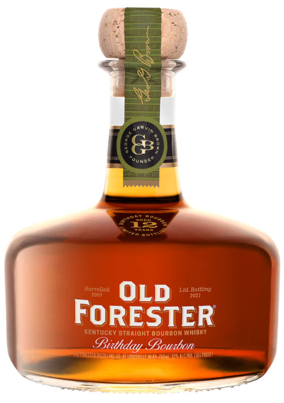 Old Forester Birthday Bourbon Whiskey 2021 Front Bottle Shot