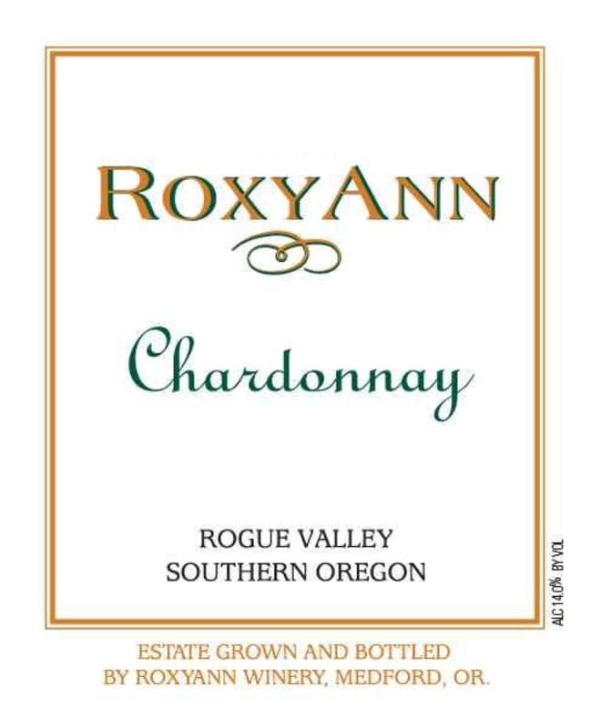 RoxyAnn Chardonnay 2014 Front Label