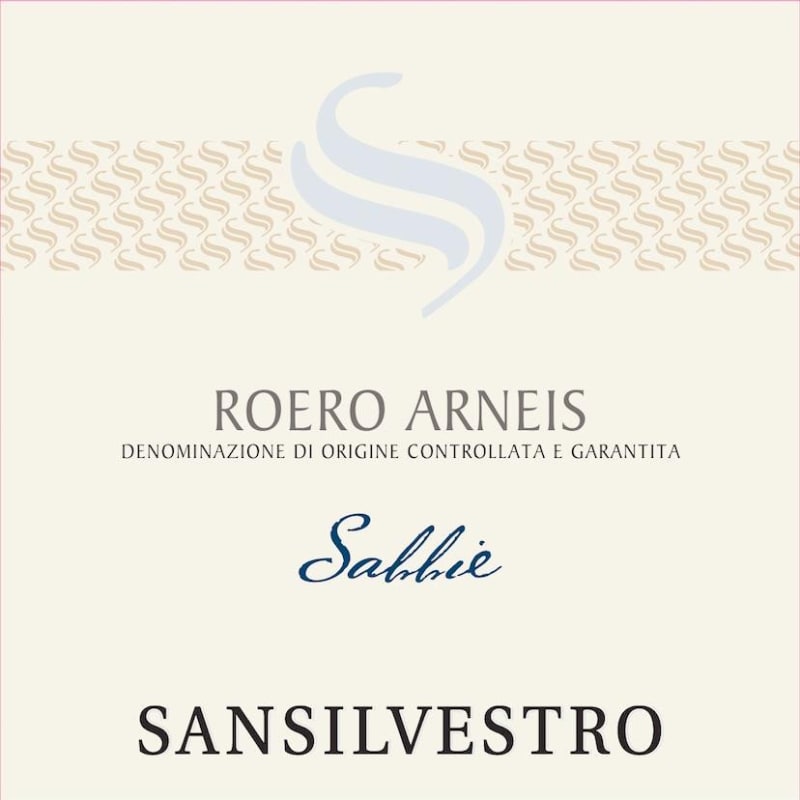 San Silvestro Roero Arneis Sabbie 2016 Front Label