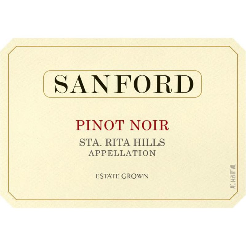 Sanford Sta. Rita Hills Pinot Noir (375ML half-bottle) 2019 Front Label
