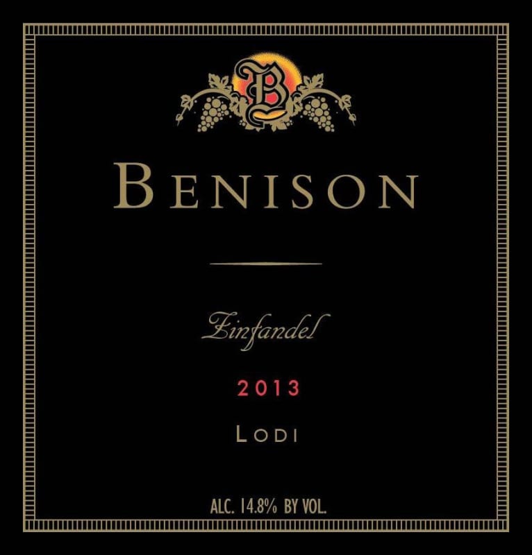 Benison 2013 Front Label