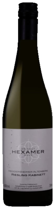 Hexamer Meddersheimer Altenberg Riesling Kabinett 2019 Front Bottle Shot