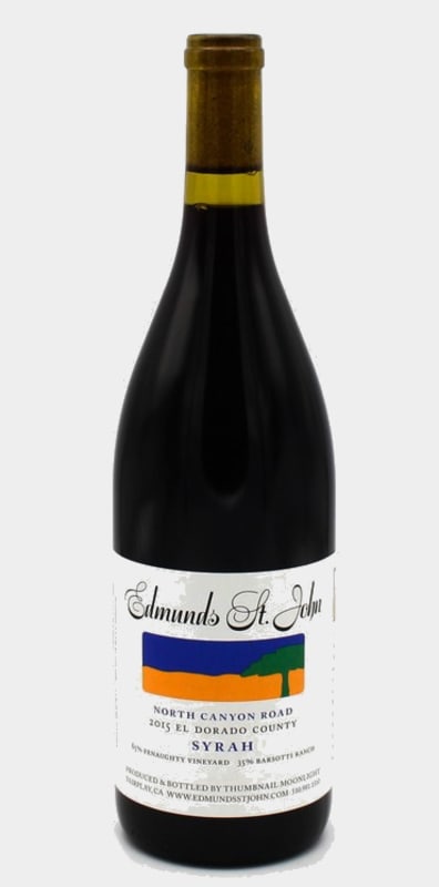 Edmunds St. John North Canyon Road Syrah 2015 Front Bottle Shot