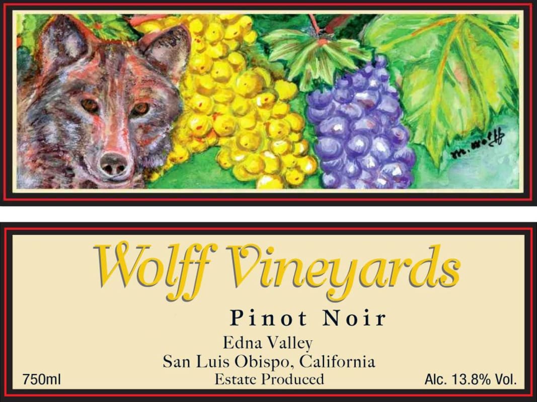 Wolff Vineyards Pinot Noir 2014 Front Label