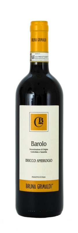 Bruna Grimaldi Barolo Bricco Ambrogio 2017 Front Bottle Shot