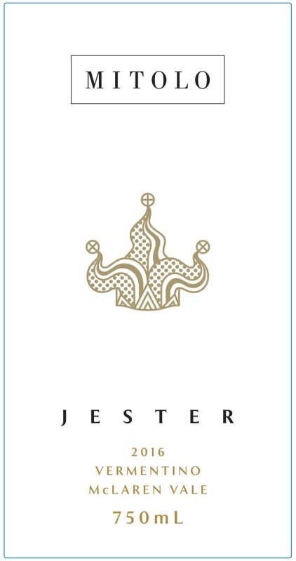 Mitolo Jester Vermentino 2016 Front Label