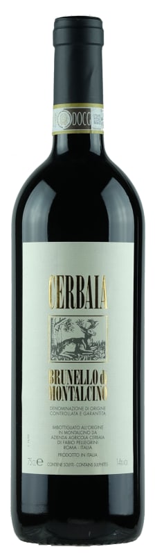 Cerbaia Brunello di Montalcino 2018 Front Bottle Shot