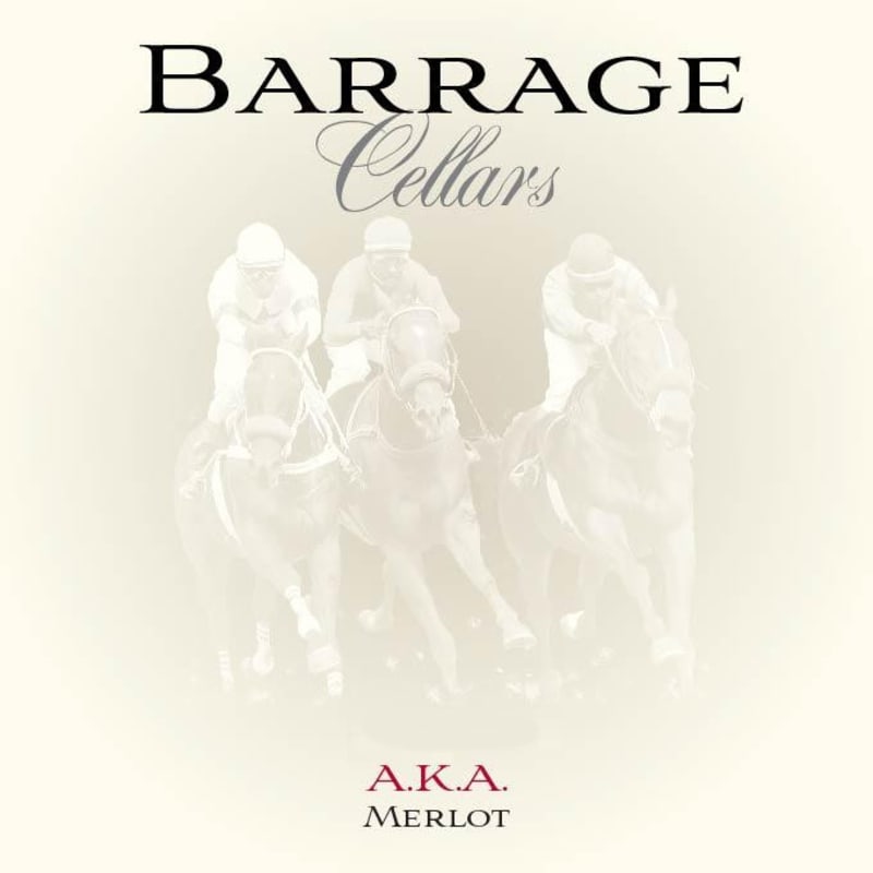 Barrage Cellars A.K.A. Merlot 2012 Front Label