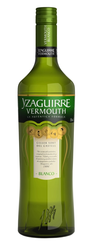 Yzaguirre Blanco Reserva Vermouth (1 Liter) Front Bottle Shot