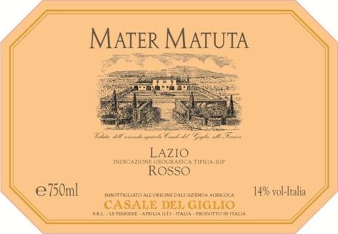Casale del Giglio Mater Matuta Rosso 2013 Front Label