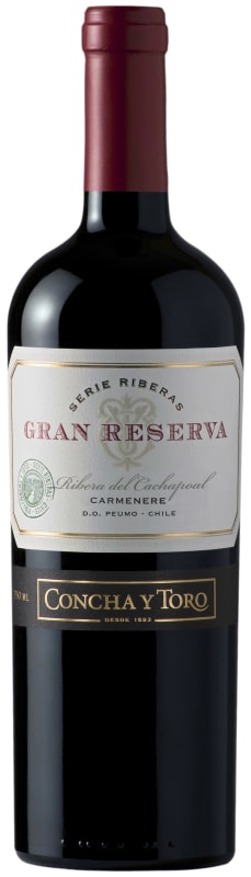 Concha y Toro Gran Reserva Serie Riberas Carmenere 2014 Front Bottle Shot