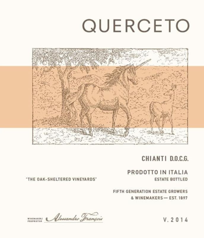 Castello di Querceto Chianti 2014 Front Label