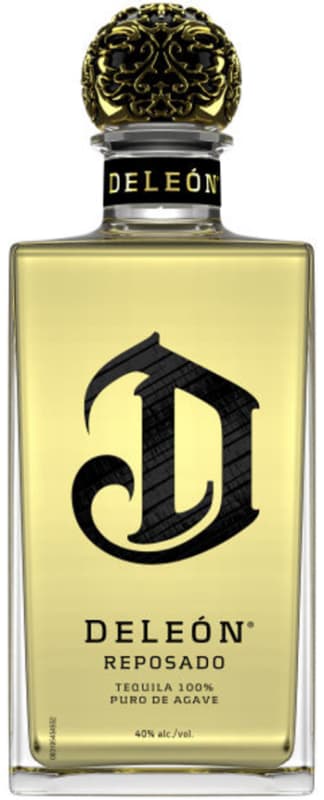 DeLeon Reposado Tequila Front Bottle Shot