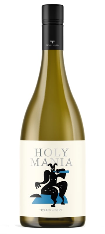 Troupis Winery Holy Mania Mantineia 2023 Front Bottle Shot