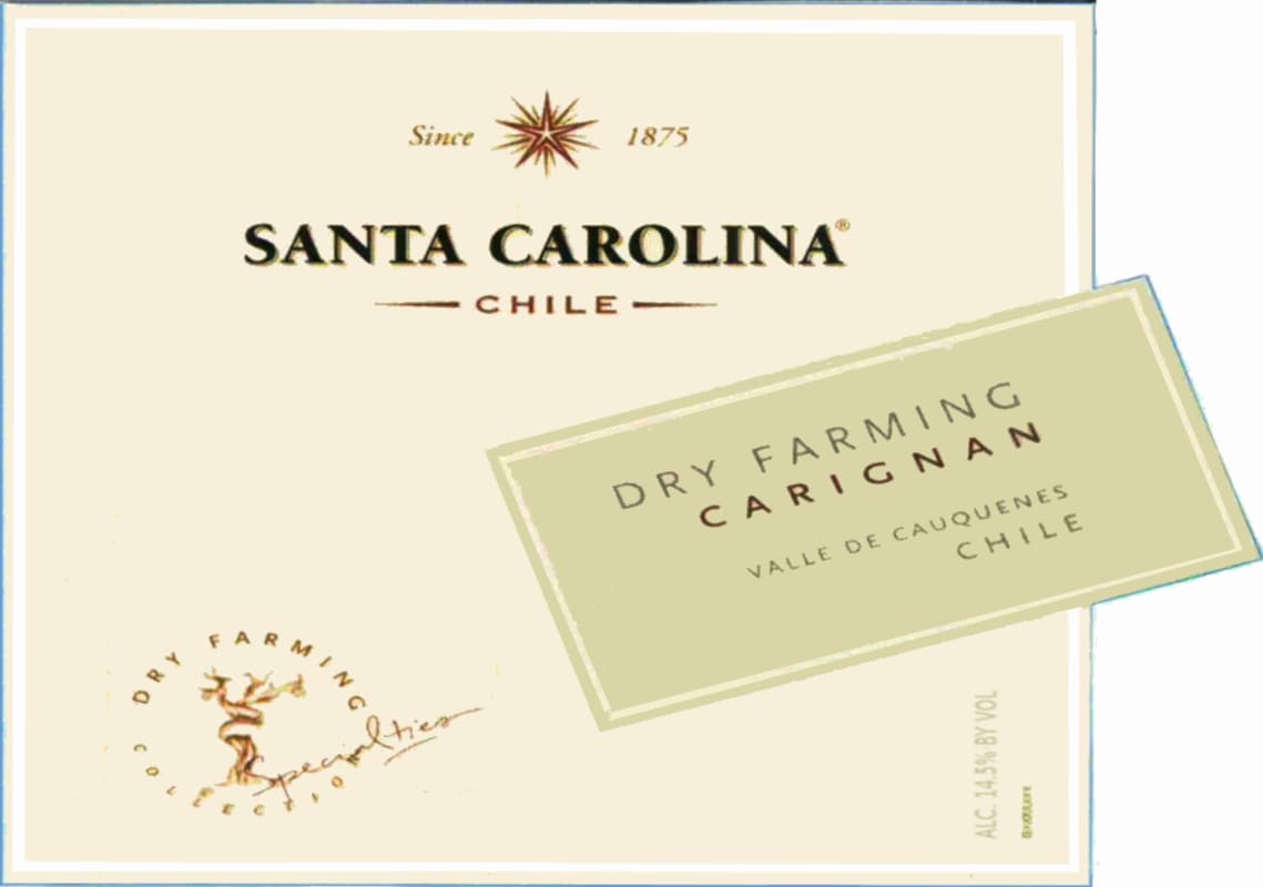 Santa Carolina Specialties Dry Farming Carignan 2012 Front Label