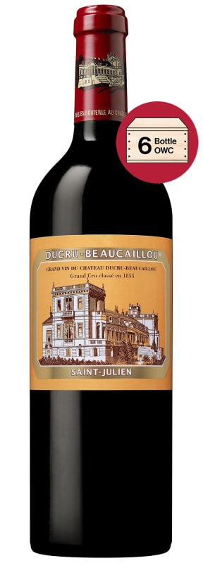 Chateau Ducru-Beaucaillou 6-Pack 2024 in Wood Case (OWC Futures Pre-Sale) 2024 Front Bottle Shot