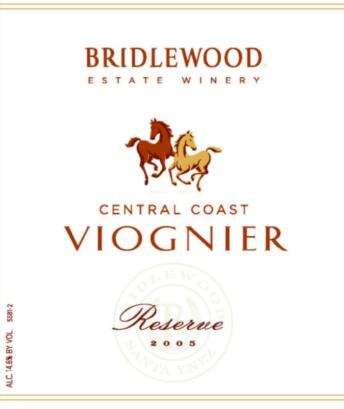 Bridlewood Reserve Viognier 2005 Front Label