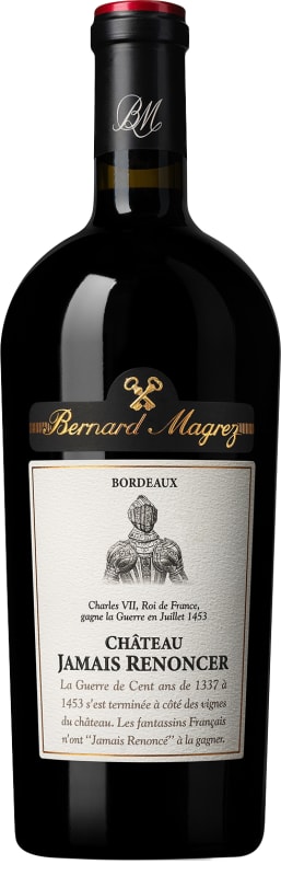 Bernard Magrez Chateau Jamais Renocer 2021 Front Bottle Shot