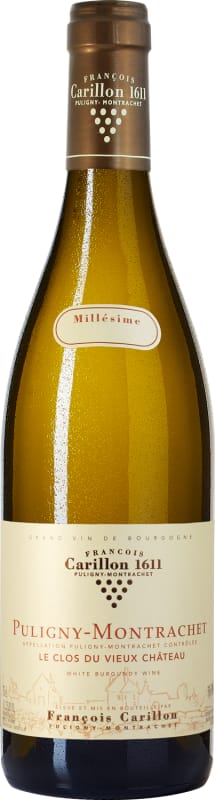Francois Carillon Puligny-Montrachet Clos du Vieux Chateau 2018 Front Bottle Shot