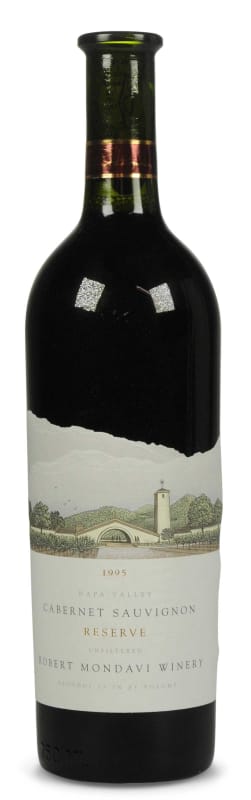 Robert Mondavi Reserve Cabernet Sauvignon 1995 Front Bottle Shot