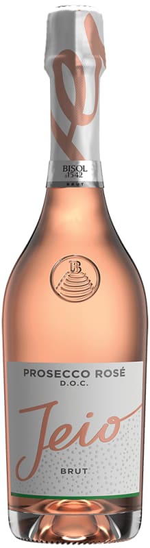 Bisol Jeio Prosecco Rose 2022 Front Bottle Shot