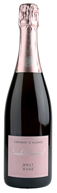 Boeckel Cremant d'Alsace Brut Rose 2022 Front Bottle Shot