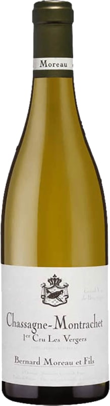 Domaine Bernard Moreau Chassagne-Montrachet Les Vergers Premier Cru 2020 Front Bottle Shot