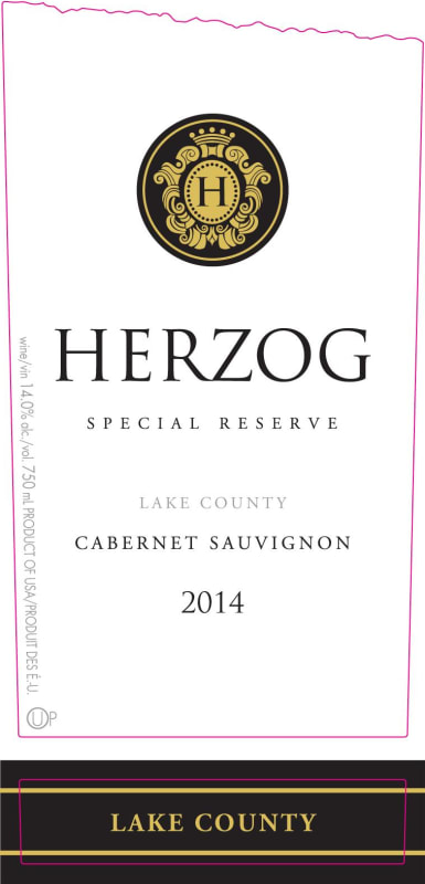 Baron Herzog Special Reserve Cabernet Sauvignon (OU Kosher) 2014 Front Label