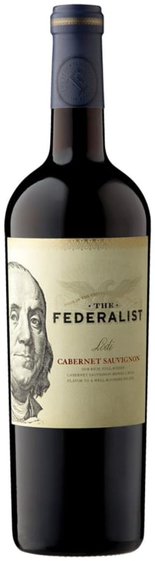 The Federalist Lodi Cabernet Sauvignon 2015 Front Bottle Shot