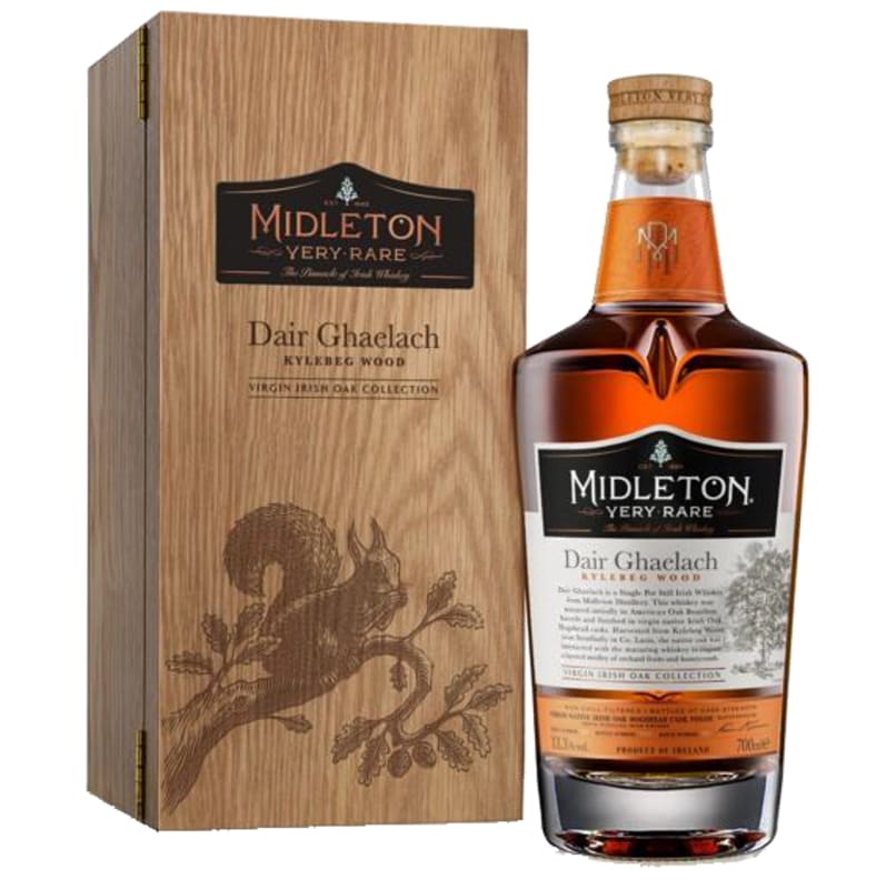 Midleton Dair Ghaelach Kylebeg Wood Tree #4 Irish Whiskey (700ML) with Wooden Gift Box Front Bottle Shot