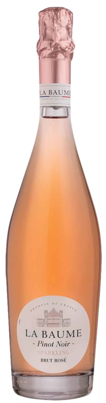 La Baume Brut Rose of Pinot Noir Front Bottle Shot