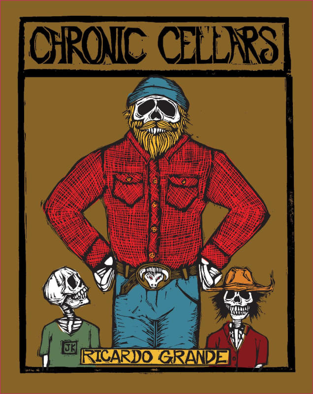 Chronic Cellars Ricardo Grande 2015 Front Label