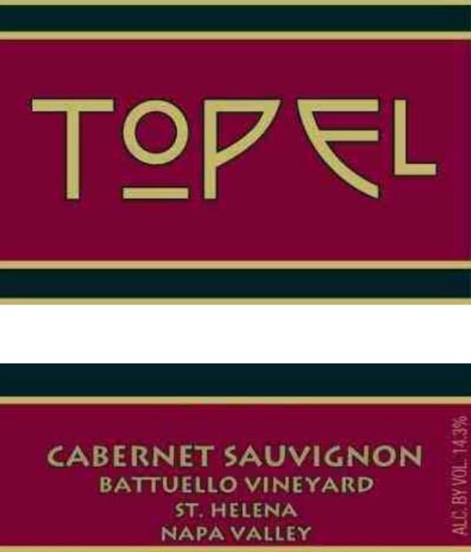 Topel Winery Battuello Vineyard Cabernet Sauvignon 2010 Front Label