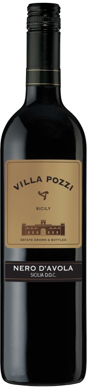 Villa Pozzi Nero d'Avola 2014 Front Bottle Shot