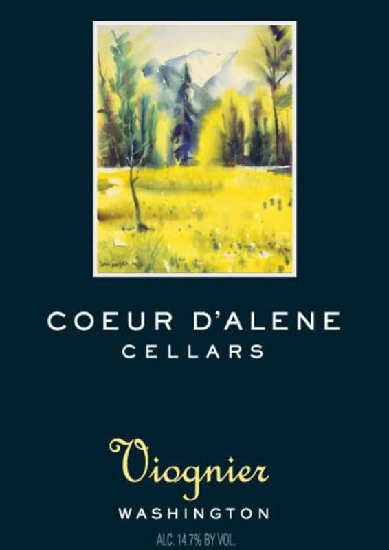 Coeur D'Alene Cellars Viognier 2009 Front Label