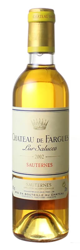 Chateau de Fargues Sauternes (375ML half-bottle) 2002 Front Bottle Shot