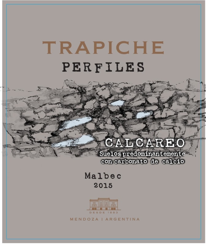 Trapiche Perfiles Malbec 2015 Front Label